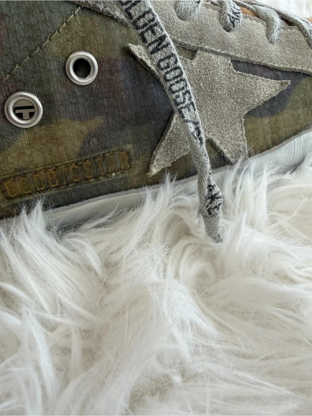 Golden Goose Deluxe Brand GGDB Super-Star Camouflage Size 38 US 8